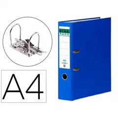 ARCHIVADOR DE PALANCA ELBA CARTON FORRADO A4 AZUL LOMO DE 80 MM RADO CHIC 100022645 23110