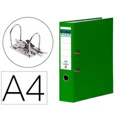 ARCHIVADOR DE PALANCA ELBA CARTON FORRADO A4 VERDE LOMO DE 80 MM RADO CHIC 100022647 23111