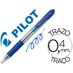 Material BOLIGRAFO PILOT SUPERGRIP RETRACTIL 0.4 MM. AZUL 23162