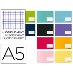 LIBRETA LIDERPAPEL SMART A5 APAISADO 32H 60G/M2 CUADRO 4MMCON MARGEN LB53 24329