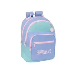 MOCHILA SAFTA DOBLE CON CANTONERAS ADAPTABLE A CARRO MUNICH MELLOW 420X320X150 MM 612555773 243803