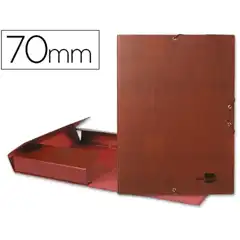 CARPETA PROYECTOS LIDERPAPEL Fº LOMO 70MM CARTON FORRADO CUERO PY72 25292