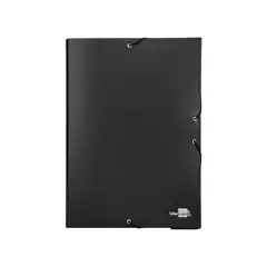 CAJA DE PROYECTOS Fº LOMO 9 NEGRO CARTON FORRADO LIDERPAPEL 25293