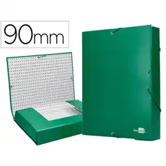CARPETA PROYECTOS LIDERPAPEL Fº LOMO 90MM CARTON FORRADO VERDE PY95 25294