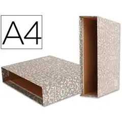 CAJA ARCHIVADOR LIDERPAPEL CLASSIC RED A4 GRIS CZ03 25806