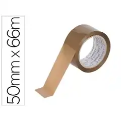 PRECINTO CINTA ADHESIVA Q-CONNECT PP HAVANA 66 MT X 50 MM P/ EMBALAJE KF27010 25933