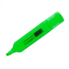 ROTULADOR Q-CONNECT FLUORESCENTE VERDE PUNTA BISELADA KF01113 26006