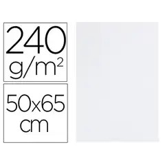Material CARTULINA LIDERPAPEL 50X65 CM 240G/M2 BLANCO CX01 26965