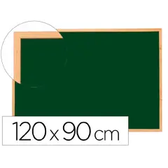 PIZARRA VERDE Q-CONNECT MARCO DE MADERA 120X90 CM SIN REPISA KF03586 27525