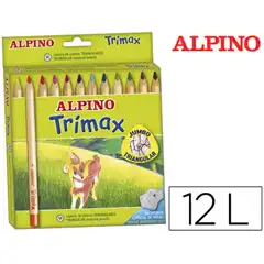 LAPICES DE COLORES ALPINO TRIMAX CAJA DE 12 COLORES SURTIDOS AL000113 28491