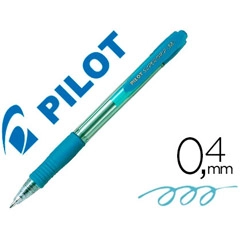 Material BOLIGRAFO PILOT SUPER GRIP CELESTE -RETRACTIL -SUJECION DE CAUCHO -TINTA BASE DE ACEITE 28596