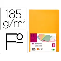 SUBCARPETA LIDERPAPEL Fº NARANJA INTENSO 180G/M2 SC06 29023