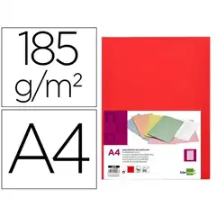 SUBCARPETA LIDERPAPEL DIN A4 ROJO INTENSO 180G/M2 SC18 29026