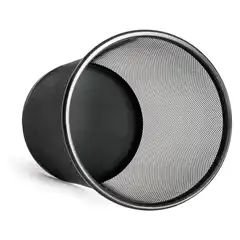 PAPELERA METALICA Q-CONNECT NEGRA REJILLA 295X345MM KF00871 29616 29616