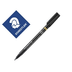 ROTULADOR STAEDTLER LUMOCOLOR RETROPROYECCION PUNTA FINA PERMANENTE SPECIAL NEGRO (319 F-9) 300019