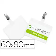 Material IDENTIFICADOR CON PINZA Q-CONNECT KF01560 60X90 MM CON APERTURA SUPERIOR KF01560 31620