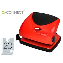 Material TALADRADOR Q-CONNECT KF-02156 ROJO APERTURA 2MM CAPACIDAD 20HJ (31638)