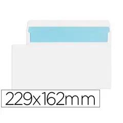 SOBRE LIDERPAPEL N.11 BLANCO DIN C5 162X229 TIRA DE SILICONA CAJA DE 500 UNIDADES SB13 31924