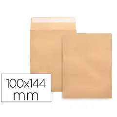 Material SOBRE LIDERPAPEL BOLSA N.1 KRAFT SALARIOS 100X145 MM TIRA SILICONA CAJA 1000 UDS SB46 31933