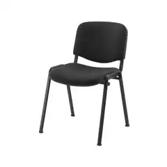 SILLA APILABLE Q-CONNECT BRAZOS CORTOS TAPIZADA SIN RUEDAS 910MM ALTO 460MM LARGO 440MM PROFUNDIDAD NEGRA KF10881 32031