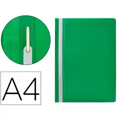 Material CARPETA DOSSIER FASTENER PLASTICO Q-CONNECT A4 VERDE KF01456 32704