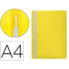Material CARPETA DOSSIER FASTENER PLASTICO Q-CONNECT A4 AMARILLA KF01457 32705