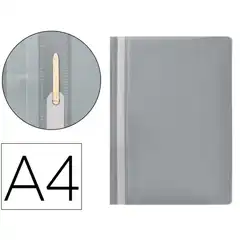 Material CARPETA DOSSIER FASTENER PLASTICO Q-CONNECT A4 GRIS KF01650 32706