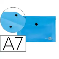 CARPETA LIDERPAPEL DOSSIER BROCHE 44222 PP DIN A7 AZUL TRANSLUCIDO DS40 32848