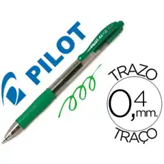 Material BOLIGRAFO PILOT G-2 0.7 MM. RETRACTIL VERDE 35797