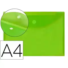 SOBRE A4 CIERRE VELCRO LIDERPAPEL VERDE BY0 35990