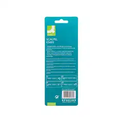 BISTURI Q-CONNECT 3 CUCHILLAS + TAPON DE SEGURIDAD KF00289 36070 BISTURI Q-CONNECT 3 CUCHILLAS + TAPON DE SEGURIDAD KF00289 36070