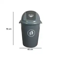 PAPELERA CONTENEDOR Q-CONNECT PLASTICO CON TAPADERA 80L COLOR GRIS 450X760 MM KF04237 36133 PAPELERA CONTENEDOR Q-CONNECT PLASTICO CON TAPADERA 80L COLOR GRIS 450X760 MM KF04237 36133