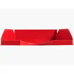 BANDEJA SOBREMESA PLASTICO Q-CONNECT ROJO OPACO 240X70X340 MM KF04190 36178