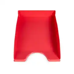 BANDEJA SOBREMESA PLASTICO Q-CONNECT ROJO OPACO 240X70X340 MM KF04190 36178