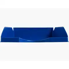 BANDEJA PLASTICO APILABLE 240X70X340 AZUL OPACO 6UDS Q-CONNECT KF04191 36179