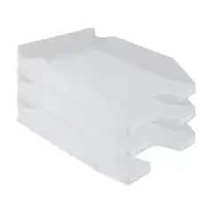 BANDEJA PLASTICO APILABLE GRIS OPACO Q-CONNECT KF04194 36181 BANDEJA PLASTICO APILABLE GRIS OPACO Q-CONNECT KF04194 36181