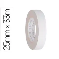 CINTA ADHESIVA Q-CONNECT DOBLE CARA 33 MT X 25 MM KF02221 37881 CINTA ADHESIVA Q-CONNECT DOBLE CARA 33 MT X 25 MM KF02221 37881
