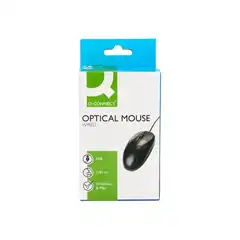 RATON Q-CONNECT OPTICO 800 DPI USB 1,5 GHZ NEGRO KF04368 37957 RATON Q-CONNECT OPTICO 800 DPI USB 1,5 GHZ NEGRO KF04368 37957