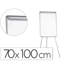 PIZARRA BLANCA Q-CONNECT CON TRIPODE 90X70X195CM PARA CONVENCIONES SUPERFICIE LACADAMAGNETICA ESCRITURA DIRECTA KF04157 38181