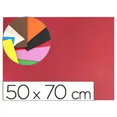 Material GOMA EVA LIDERPAPEL 50X70CM 60G/M2 ESPESOR 1.5MM ROJO GE96 43360