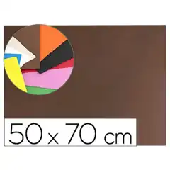 Material GOMA EVA LIDERPAPEL 50X70CM 60G/M2 ESPESOR 1.5MM MARRON GE53 43364