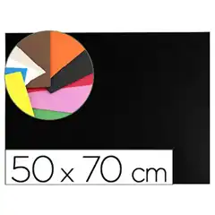 Material GOMA EVA LIDERPAPEL 50X70CM 60G/M2 ESPESOR 1.5MM NEGRO GE57 43365