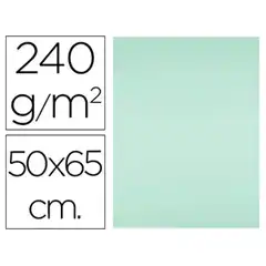 CARTULINA LIDERPAPEL 50X65 CM 240G/M2 VERDE CX14 43473