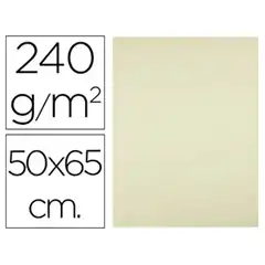CARTULINA LIDERPAPEL 50X65 CM 240G/M2 AMARILLO CX02 43476