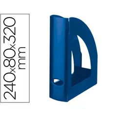 REVISTERO PLASTICO Q-CONNECT AZUL OPACO KF04205 43595