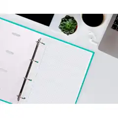 RECAMBIO LIDERPAPEL A4 100 HJ 100G/M2 CUADRO 4MM CON MARGEN 4 TALADROS 47116
