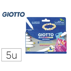ROTULADOR GIOTTO DECOR METAL 5 COLORES 452900 47455