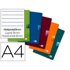 LIBRETA LIDERPAPEL SCRIPTUS A4 48 HJ 90G/M2 HORIZONTAL CON MARGEN LA11 48472