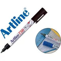 Material ROTULADOR ARTLINE MARCADOR PERMANENTE LAVABLE PARA TEXTIL EK-750 NEGRO PUNTA REDONDA 0,7 MM EN BLISTER EK-750 52325