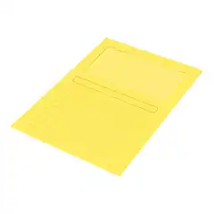 SUBCARPETA CARTULINA Q-CONNECT DIN A4 AMARILLA CON VENTANA TRANSPARENTE 120 G/M2 KF15244 53224